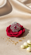 Royal Ruby American Diamond Statement Ring – Luxury Silver Plated Cocktail Ring | DIAURA Jewels