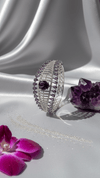 American Diamond Purple Stone Statement Bracelet – Luxury Silver Tone Designer Bracelet for Women | Diaura Jewels - DIAURA JEWELS
