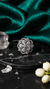Floral American Diamond Cluster Ring - Rhodium Plated Statement Ring - DIAURA JEWELS