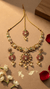 Kundan Polki Meenakari Set with Maang Tikka - Necklace Earrings Bridal - DIAURA JEWELS