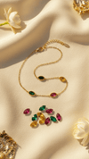 Multi Gemstone Gold Bracelet for Women | Luxury Color Stone Bracelet | Diaura Jewels - DIAURA JEWELS