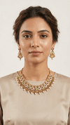 Multicolor Meenakari Kundan Necklace Set Gold Plated | Polki Pearl Choker Jewellery for Wedding | Diaura Jewels - DIAURA JEWELS