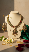 Kundan Meenakari Polki Necklace with Chandbali Earrings - Multicolor Bridal Set