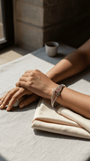 American Diamond Ruby Stone Designer Bangle – Luxury Silver Tone Statement Bracelet for Women | Diaura Jewels - DIAURA JEWELS