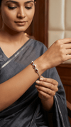 American Diamond Ruby Stone Designer Bracelet – Luxury Silver Tone Elegant Bracelet for Women | Diaura Jewels - DIAURA JEWELS