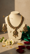 Kundan Meenakari Polki Necklace with Chandbali Earrings - Multicolor Bridal Set - DIAURA JEWELS