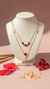 Luxury Layered Ruby Charm Necklace – Elegant Gold Statement Jewellery | DIAURA Jewels - DIAURA JEWELS