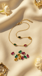 Multi Gemstone Gold Bracelet for Women | Luxury Color Stone Bracelet | Diaura Jewels