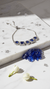 Royal Blue Sapphire Crystal Adjustable Tennis Bracelet – Silver Plated CZ Stone Bracelet for Women - DIAURA JEWELS