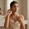 The Empress Sapphire & Diamond Pavé Statement Set | Gold - Plated Bridal Jewellery - DIAURA JEWELS
